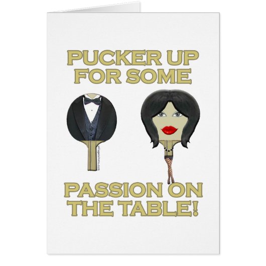 Ping Pong Table Passion Cards (Front)
