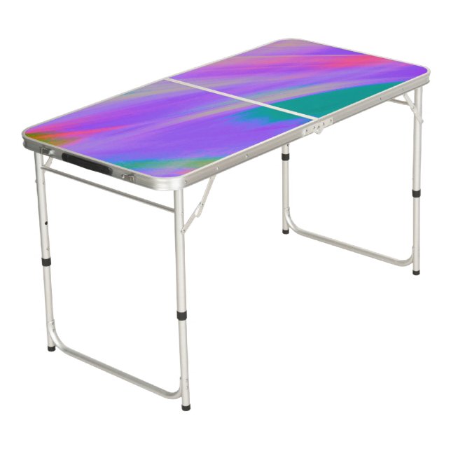 -Ping Pong Table - Purple Color Wave - HAMbWG (Angled)