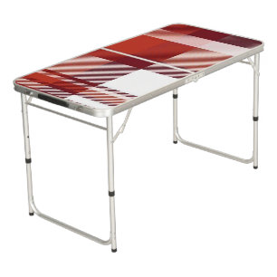 Ping Pong Table Red Plaid