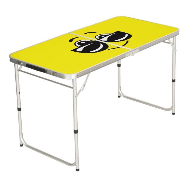 Ping Pong Table - Smile Face - HAMbyWG (Angled)