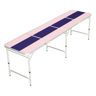 Ping Pong Table Soft Baby Pink & Dark Blue Center 