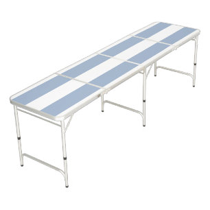 Ping Pong Table Soft Blue & White Stripe