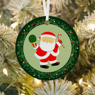 Ping-pong Table Tennis Christmas Metal Ornament