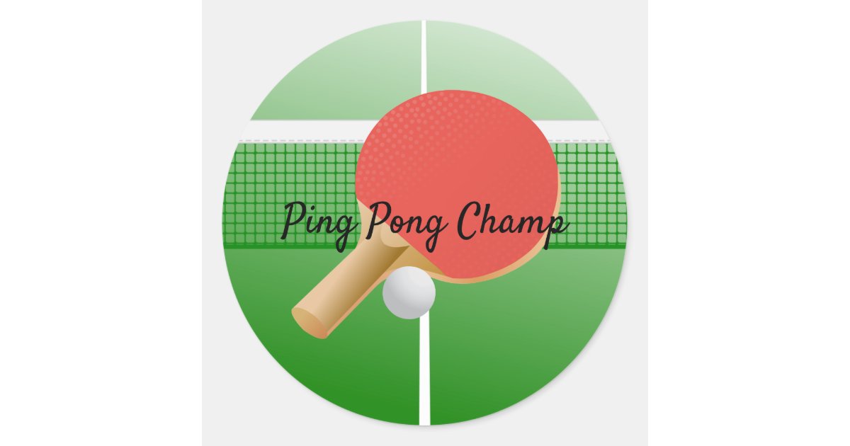 Sticker balle ping-pong 