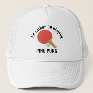 Ping Pong Table Tennis Design Hat