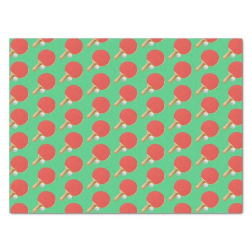 Ping Pong Table Tennis Design Tissue Paper