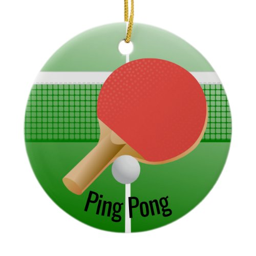 Ping Pong Table Tennis Ornament