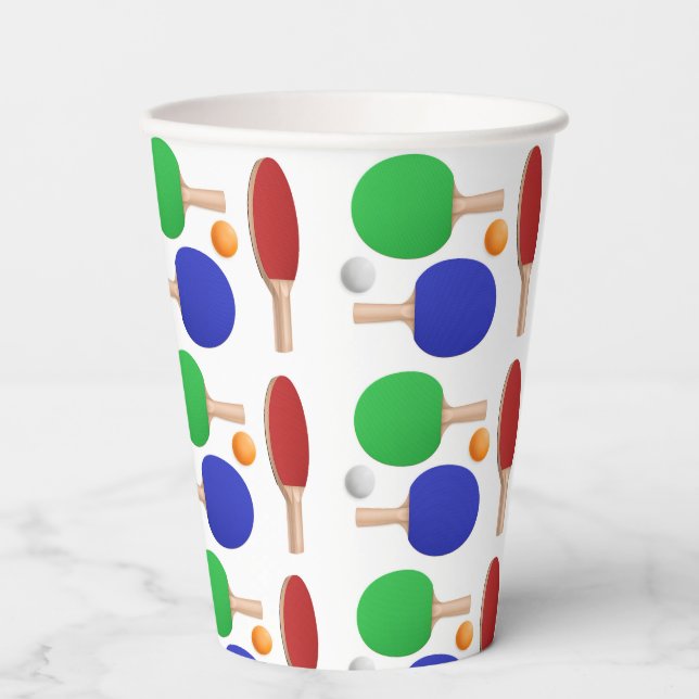 Ping Pong Table Tennis Paper Cups (Front)