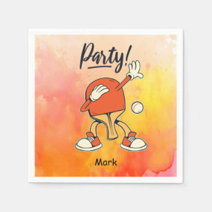 Ping Pong Table Tennis party funny Napkins