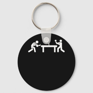 Ping Pong Table Tennis Stick Figures Pingpong Keychain