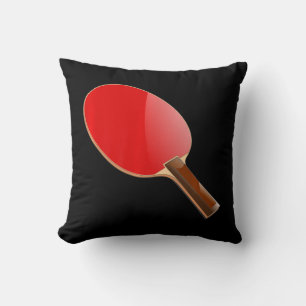 Ping Pong Table Tennis Throw Pillow