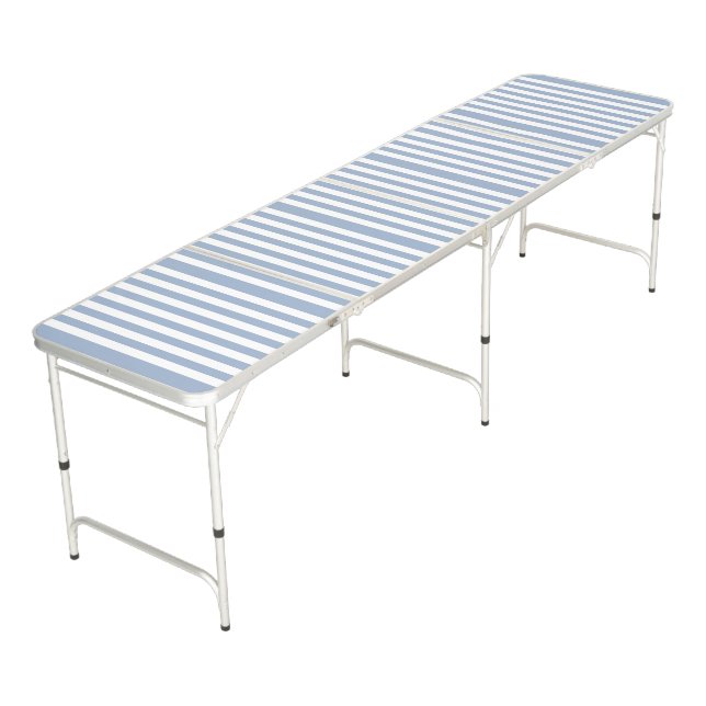 Ping Pong Tables Blue & White Stripe  (Angled)