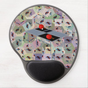 Ping Pong Tables Popart, Gel Mousepad