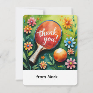 Ping Pong  Thank You Card