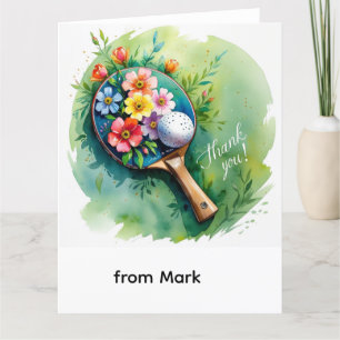 Ping Pong Thank You Card