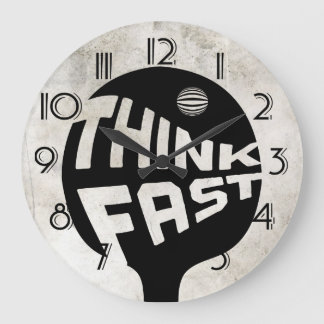 Ping Pong Think Fast Large Clock