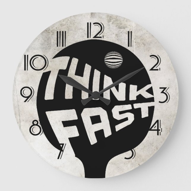 Ping Pong Think Fast Large Clock (Front)