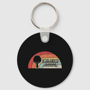 Ping Pong Vintage Retro Fun Table Tennis Keychain