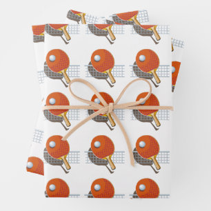 Ping Pong Wrapping Paper Sheets