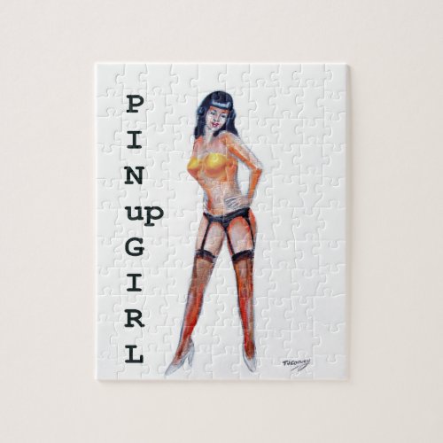 pingirl art jigsaw puzzle