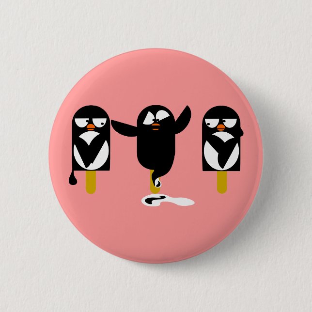 pingu2 pinback button (Front)