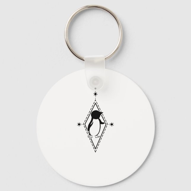 Pinguin Radar Keychain (Front)