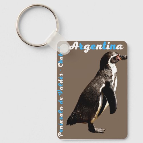 pinguino Llavero tipo chapa Keychain