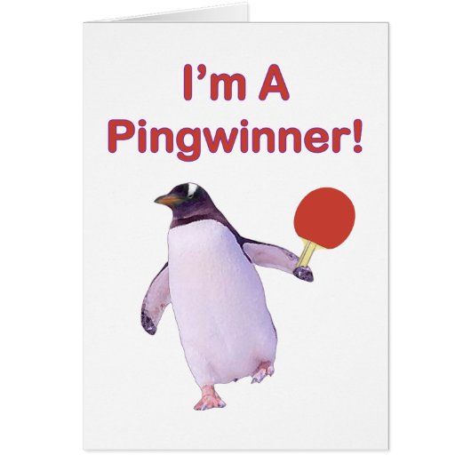 Pingwinner Penguin Ping Pong Cards (Front)