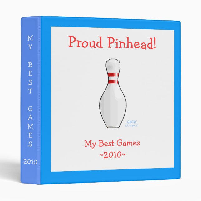 Pinhead Bowler Bowling Highlights Scrapbook Binder (Front/Spine)