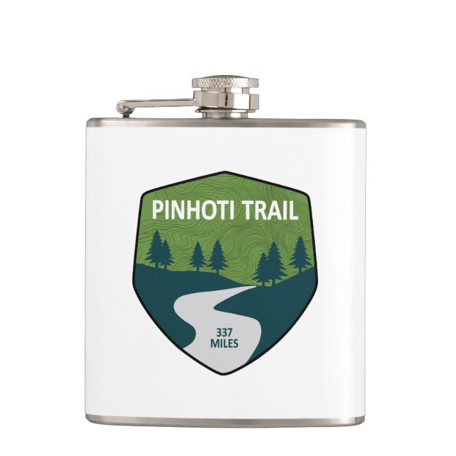 Pinhoti Trail Alabama Georgia Flask (Front)
