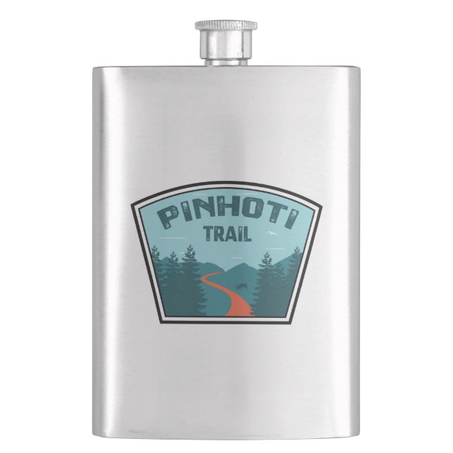Pinhoti Trail Alabama Georgia Flask (Front)