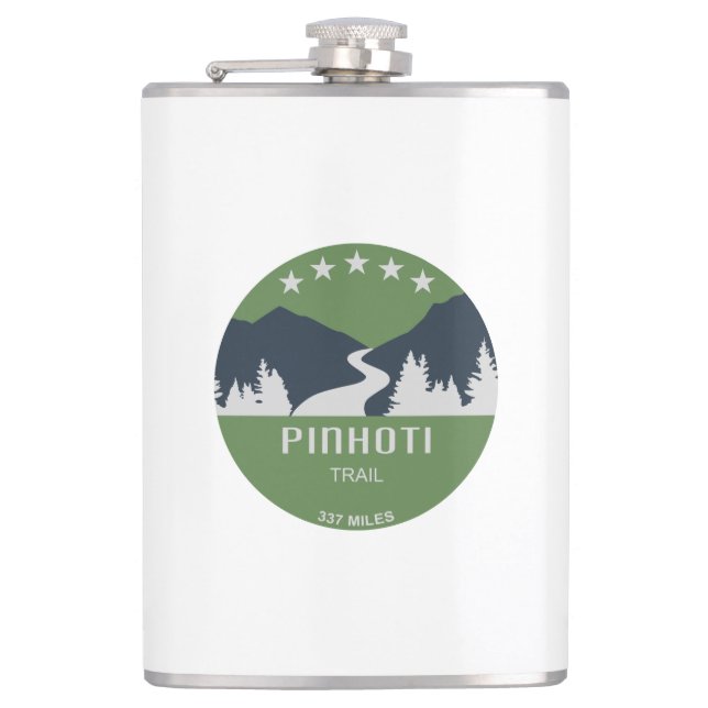Pinhoti Trail Alabama Georgia Flask (Front)