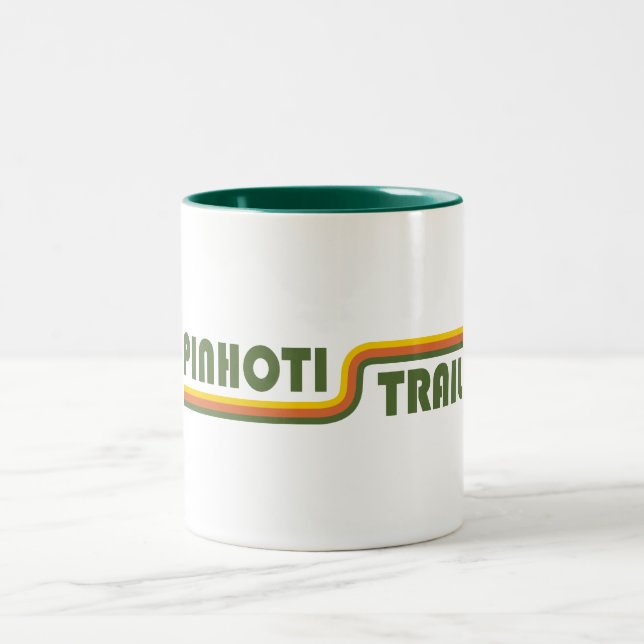 Pinhoti Trail Alabama Georgia Two-Tone Coffee Mug (Center)