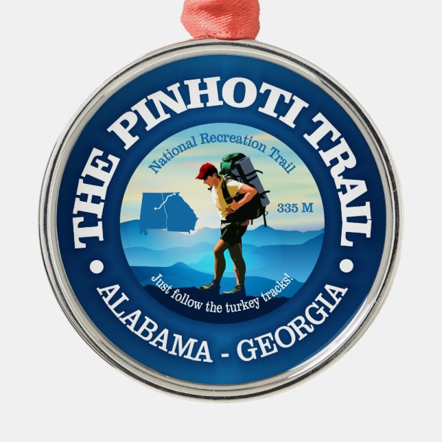 Pinhoti Trail (C) Metal Ornament (Front)