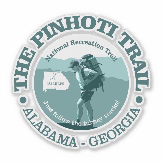 Pinhoti Trail (T) Sticker (Front)