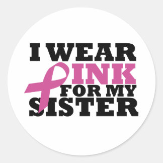 pink_02 classic round sticker