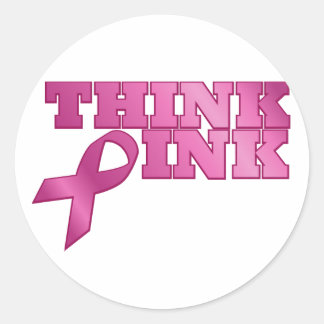 pink_03 classic round sticker