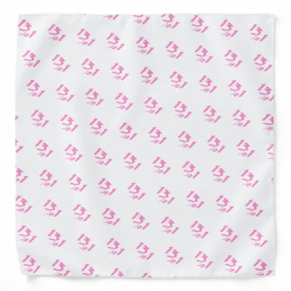 Pink 13.1 half-marathon bandana