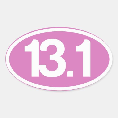Pink 131 Half Marathon Sticker
