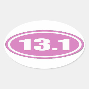 Pink 13.1 Sticker Pink Half Marathon Sticker