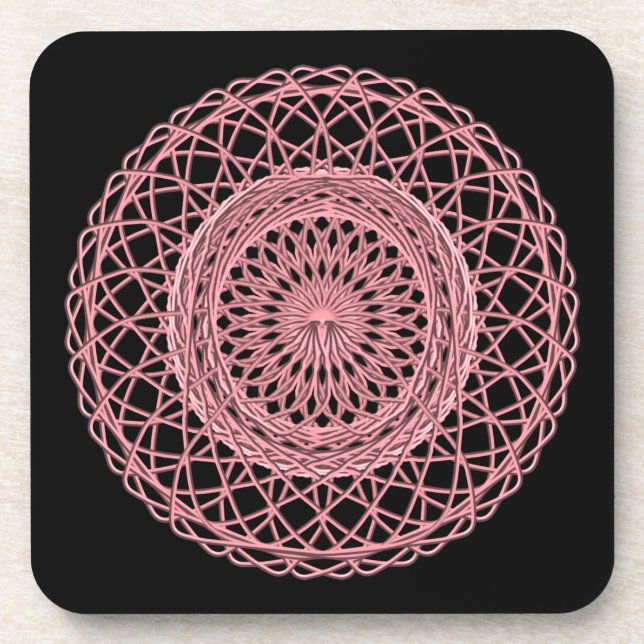 Pink 1 drink coaster (Front)