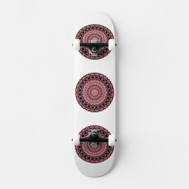 Pink 1 skateboard deck (Front)