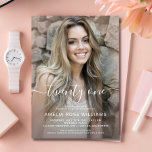 Pink 21st Birthday Invitations Photo<br><div class="desc">Rose gold glitter pink 21st birthday invitations featuring a custom photo invite template that is easy to personalize.
To resize and position your photo,  click on the "CUSTOMIZE IT" button.</div>