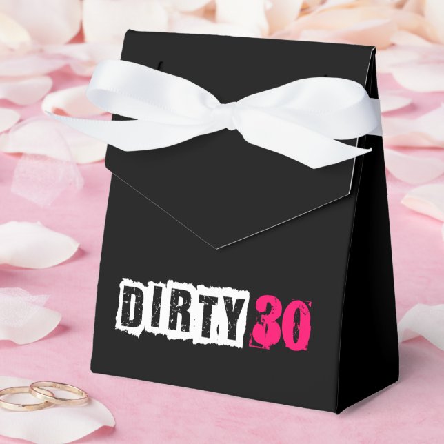 Pink 30th Dirty Thirtieth Girls Party  Favor Boxes (Wedding)