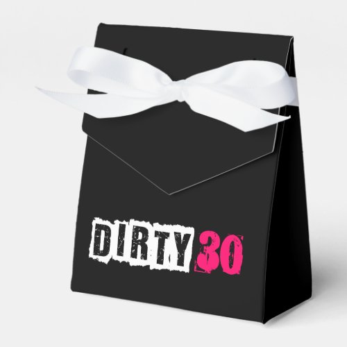 Pink 30th Dirty Thirtieth Girls Party  Favor Boxes