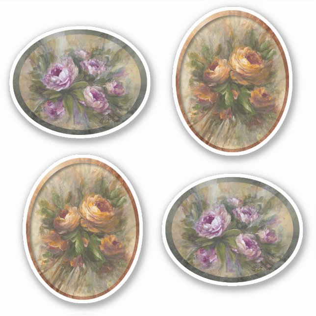 Pink 315 Roses Sticker (Front)