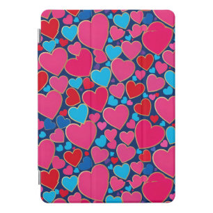 PInk 3d hearts iPad Pro Cover