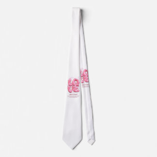 Pink 3D Love Quote Baby Fine Jersey Neck Tie