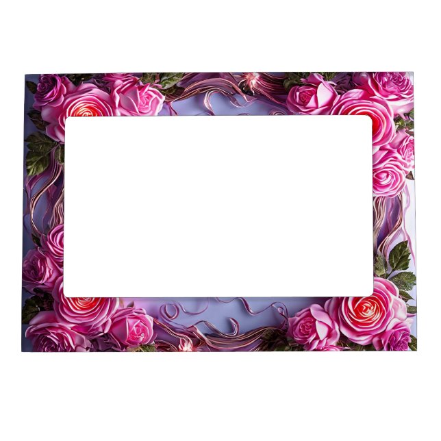 Pink 3d roses frame (Front)