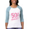 Pink 50 and fabulous! Birthday t shirt for women